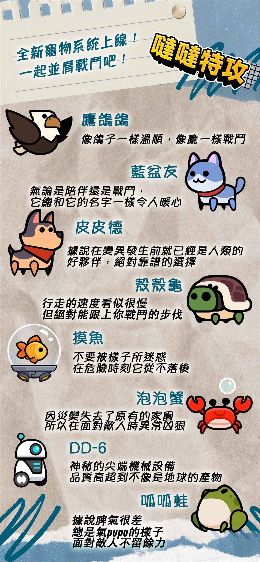 【噠噠特攻】寵物技能及助戰技能表(4.0.0) - 第5張圖 【噠噠特攻】寵物技能及助戰技能表(4.0.0)
