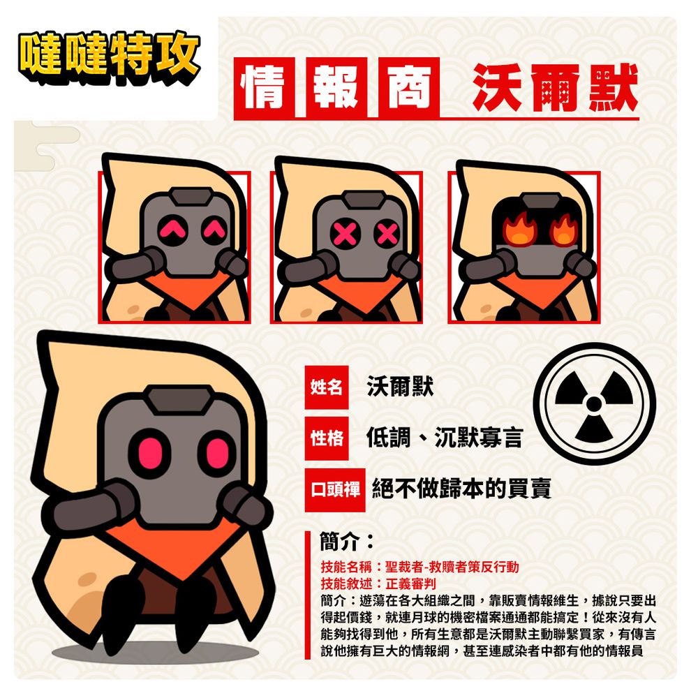 【噠噠特攻】角色介紹(更新至4.5.0) - 第84張圖 噠噠特攻沃爾默