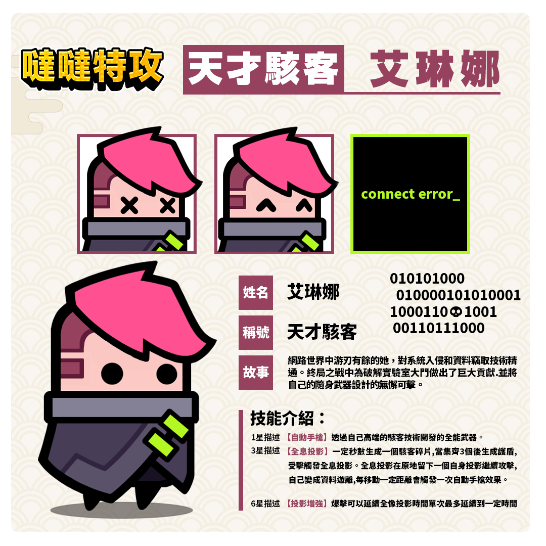 【噠噠特攻】角色介紹(更新至4.5.0) - 第69張圖 【噠噠特攻】角色介紹(更新至4.5.0)