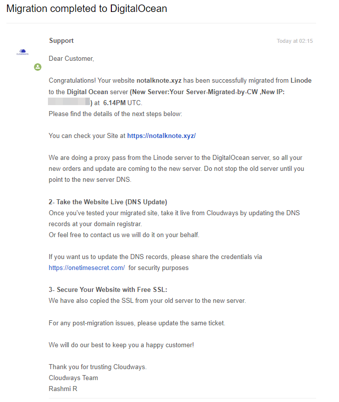 Cloudways建議網站遷移至DigitalOcean之心得分享 - 第4張圖 Cloudways建議網站遷移至DigitalOcean之心得分享
