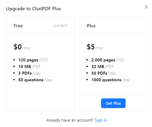 如何突破免費版ChatPDF頁數或檔案的限制 - 第1張圖 chatpdf