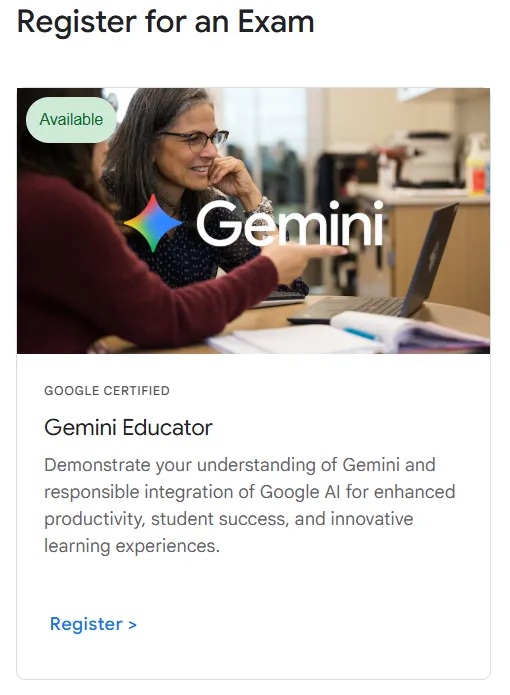 Gemini 認證教師證書:AI 時代教師專業力的新里程碑 - 第2張圖 Gemini 認證教師證書